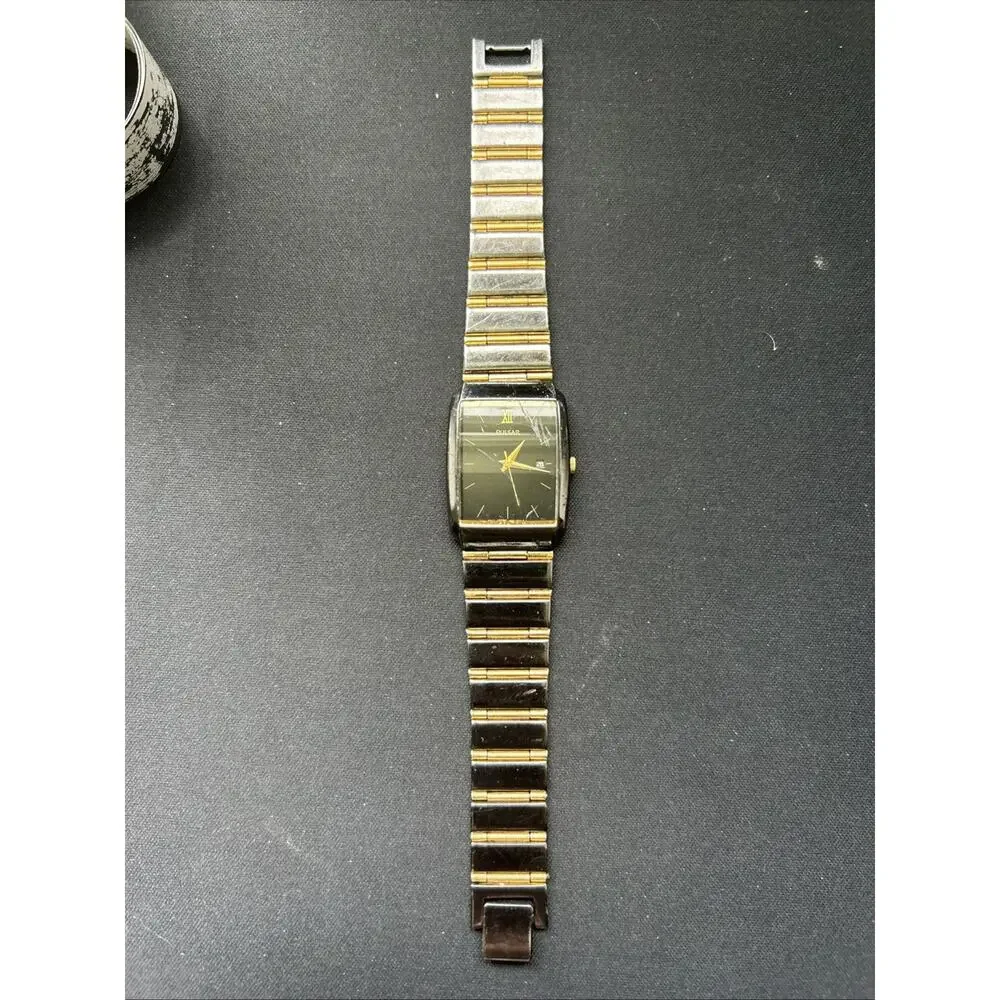 Pulsar Black And Gold Tone Women’s Quartz Watch